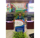 Doctoral student Khalisha Halley presents  study at CARPHA Health Research Conf.