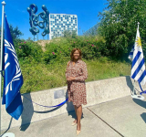 Arrindell attends unveiling Uruguay’s  Human Tribe Totem at ICC The Hague