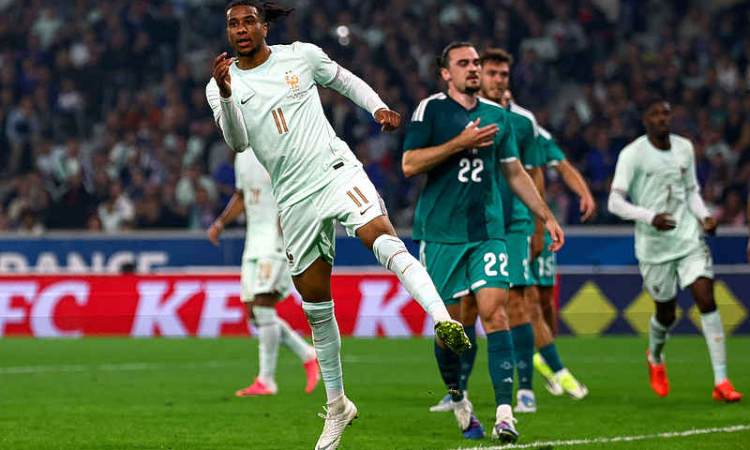 Olise stakes World Cup claim with hat-trick in France win