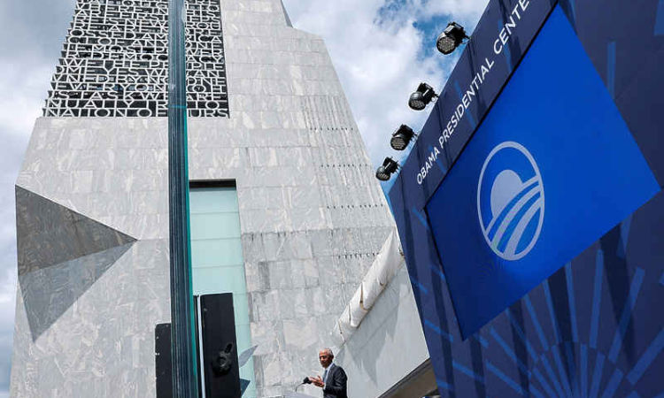 Obama Presidential Center, designed as hub of civic life, celebrated in Chicago