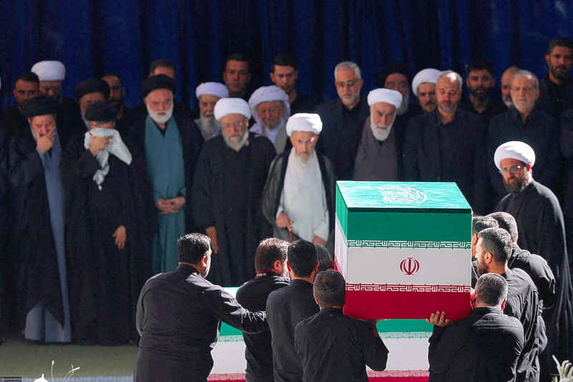 Three sons of slain leader Khamenei  appear at funeral, not his successor