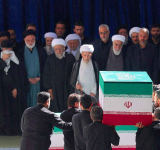 Three sons of slain leader Khamenei  appear at funeral, not his successor