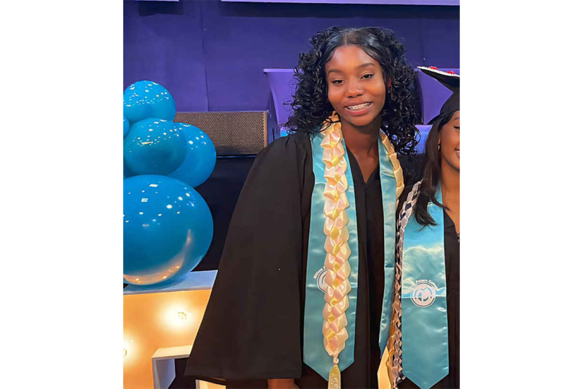 Valedictorian Gabriëlle Pauletta  tells grads to finish' their race