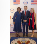 Minister Arrindell attends US  Independence Day reception