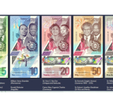 Ronald Webster featured  on the new EC$10 note
