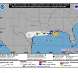...CENTER OF BERTHA WOBBLING SOUTH OF THE MISSISSIPPI COAST...