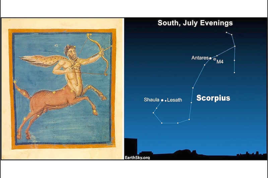 This weekend, the moon is teasing a scorpion: Looking up at the Night Sky