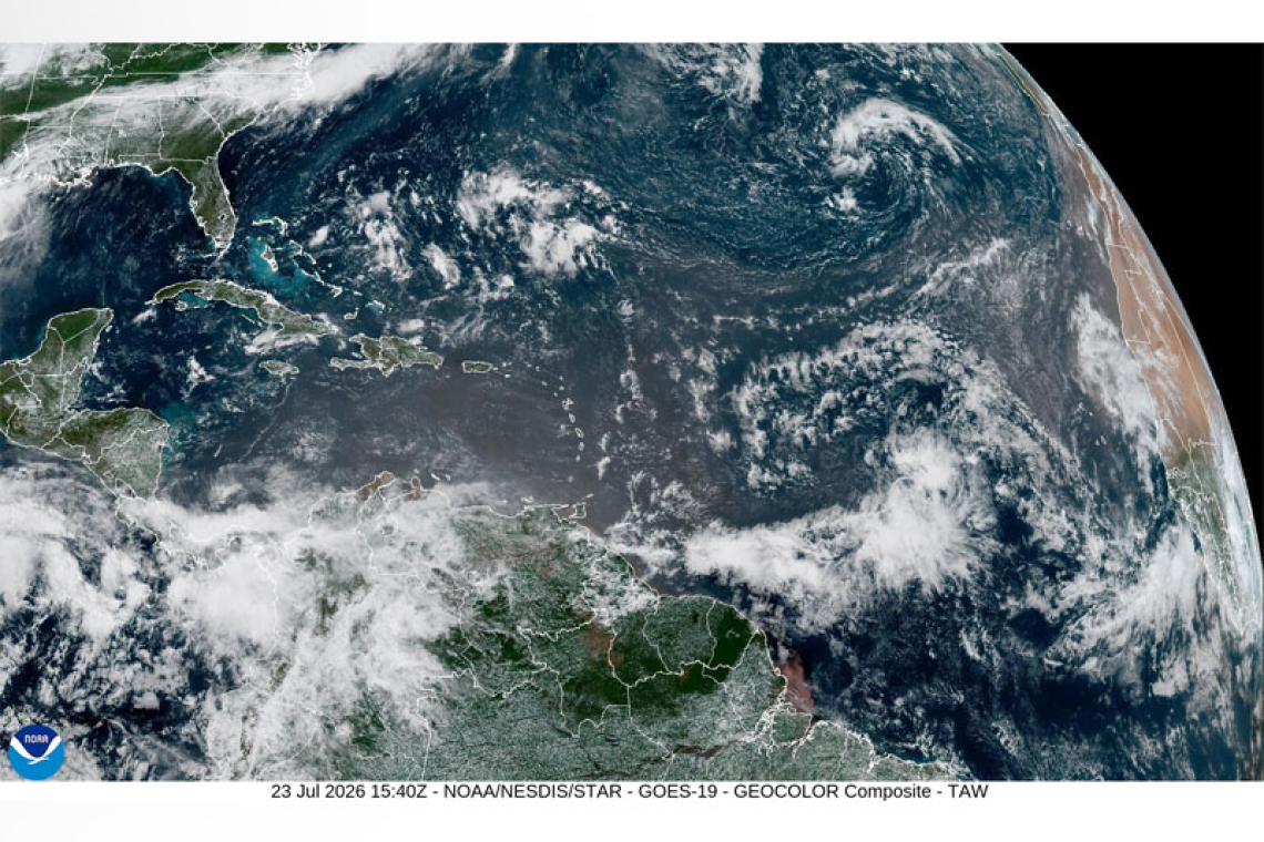 St. Maarten Public Weather Forecast — July 23, 2026