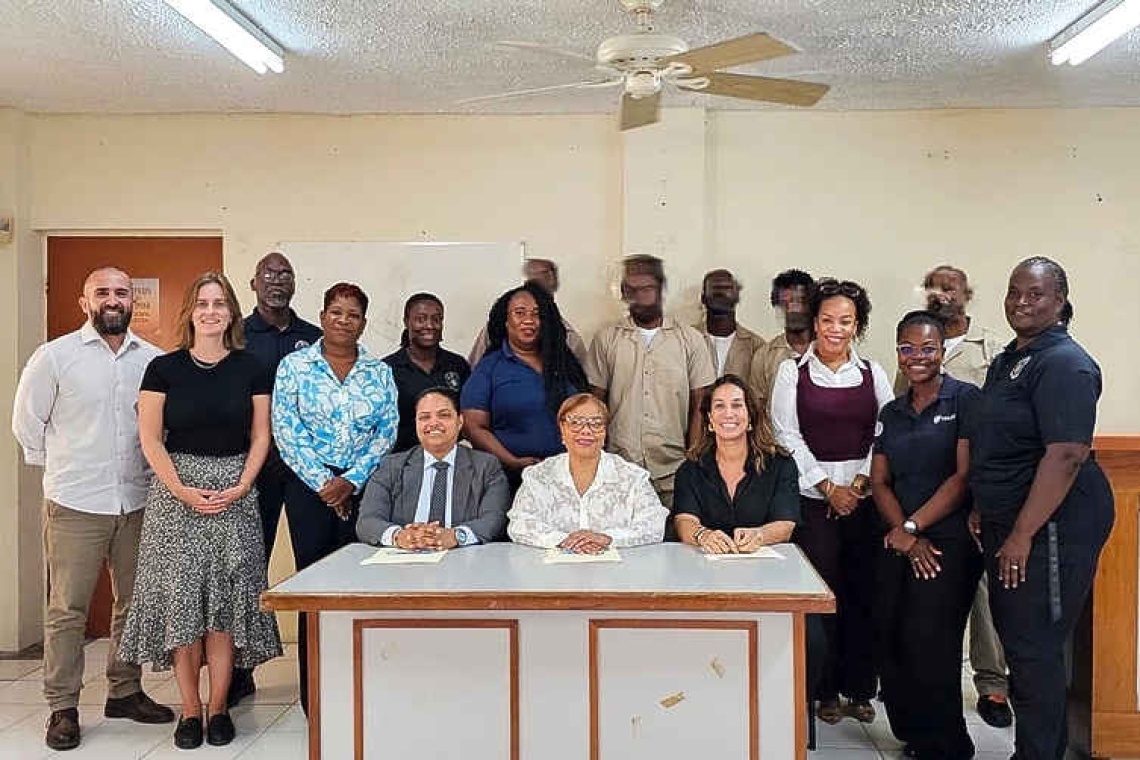 Cooperation agreement to establish  Point Blanche prison satellite library