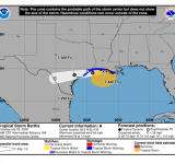 ...BERTHA MOVING WESTWARD VERY NEAR THE SOUTHWESTERN LOUISIANA COAST...