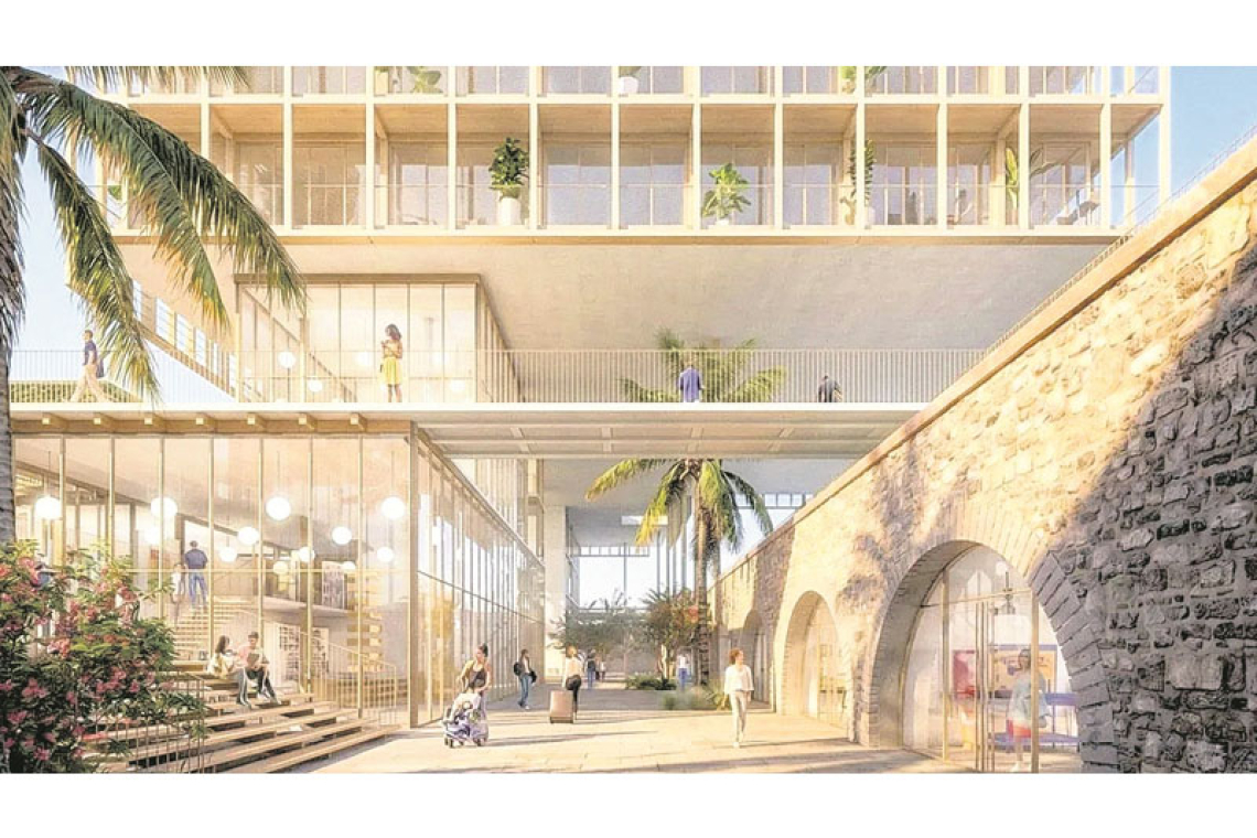Waterfort Plaza on architectural stage