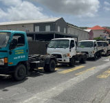 Convoy of trucks protest in Marigot as  access to landfill to drop off waste denied