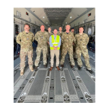RAF transport aircraft  test lands in Anguilla