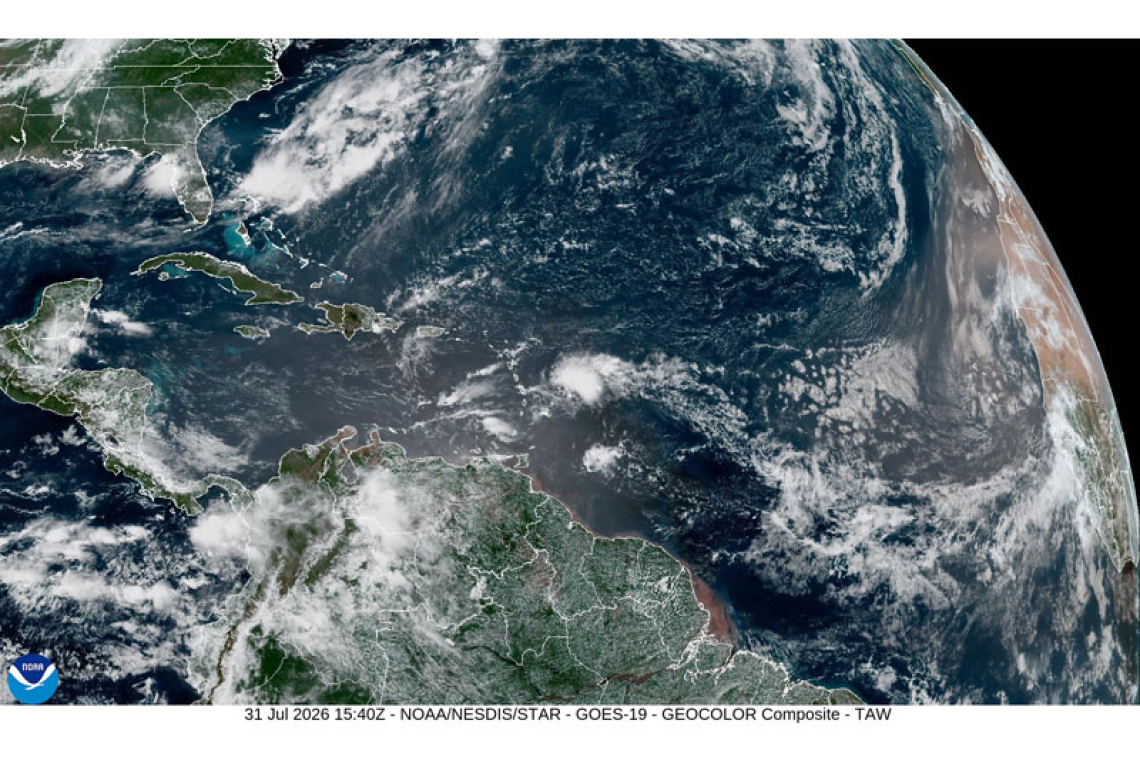 St. Maarten Public Weather Forecast — July 31, 2026