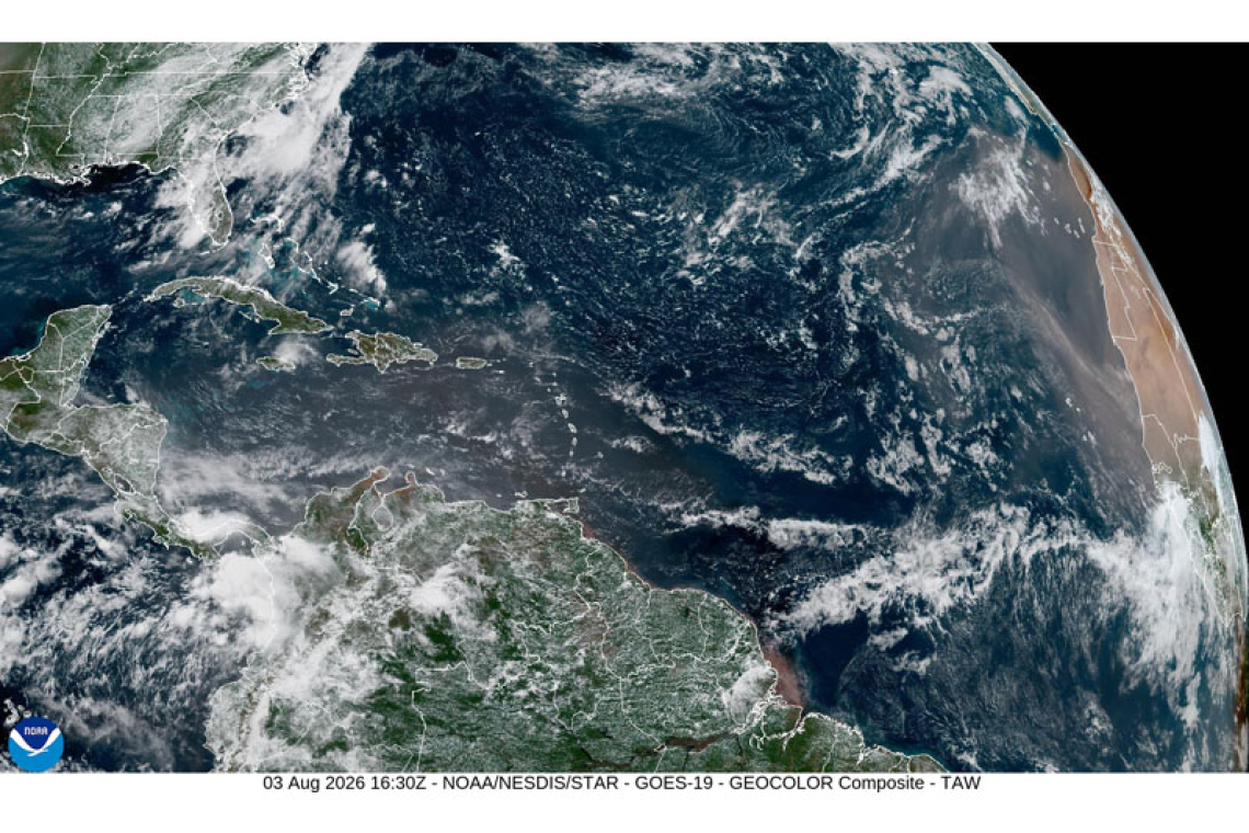 St. Maarten Weather Forecast Issued for Monday, August 3, 2026