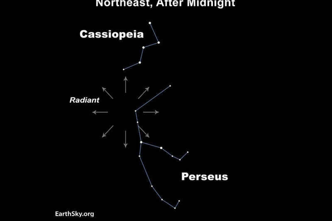 You can still catch some bright colourful shooting stars: Looking up at the Night Sky