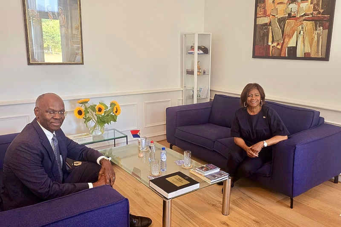 Arrindell and former Governor  Holiday talk preserving history