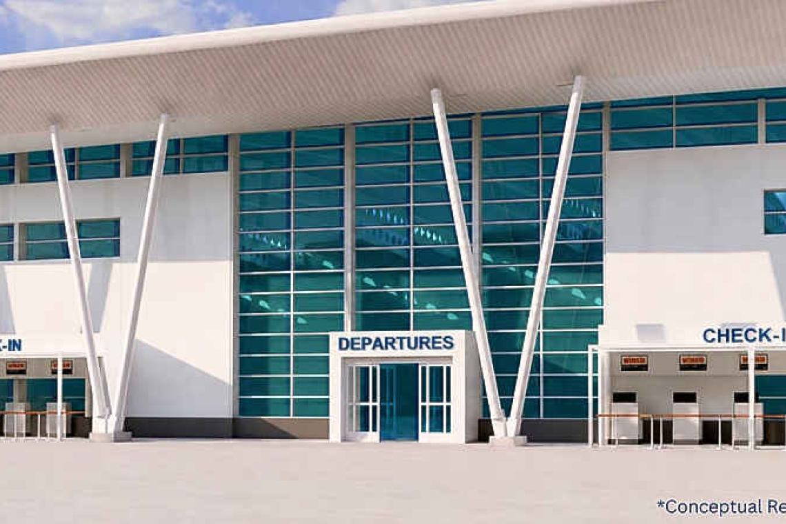 PJIA begins construction of  new curbside check-in facility