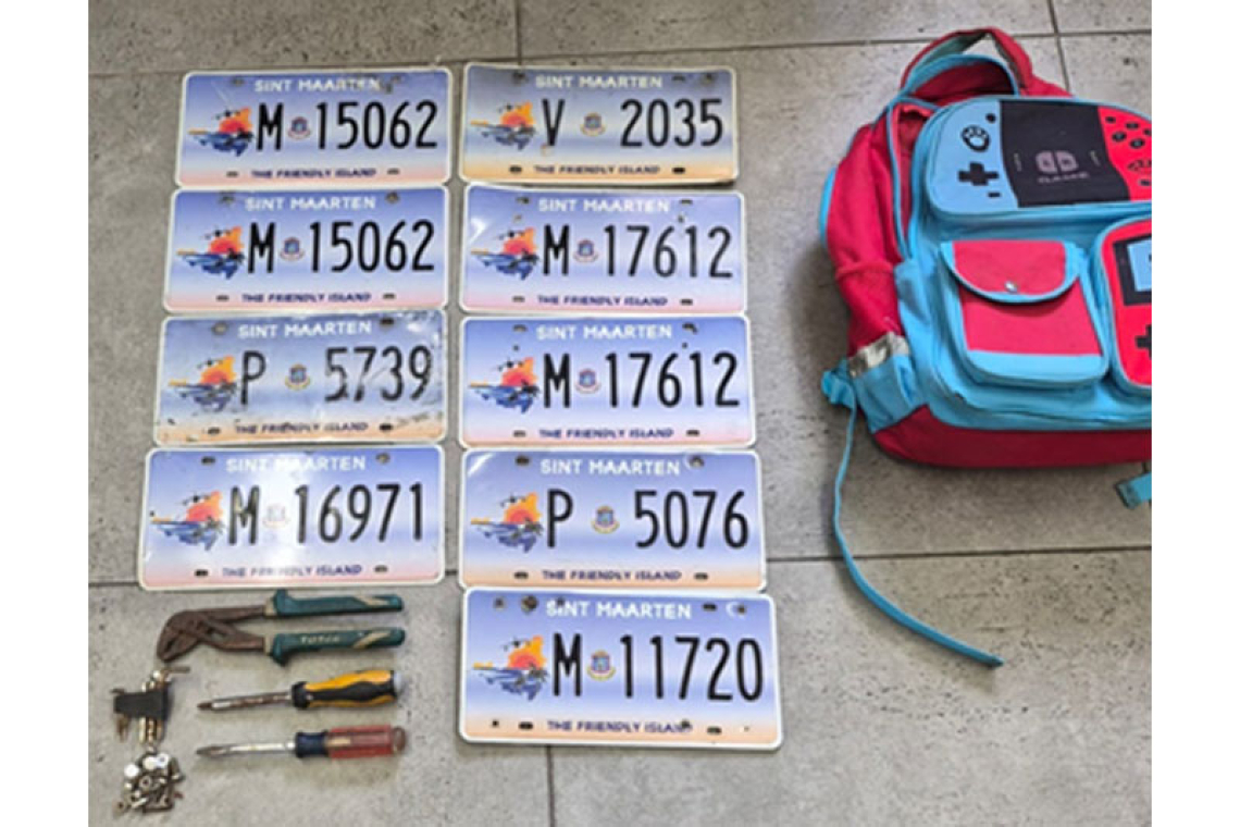 KPSM recovers license plates  and tools during routine control