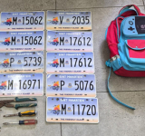 KPSM recovers license plates  and tools during routine control