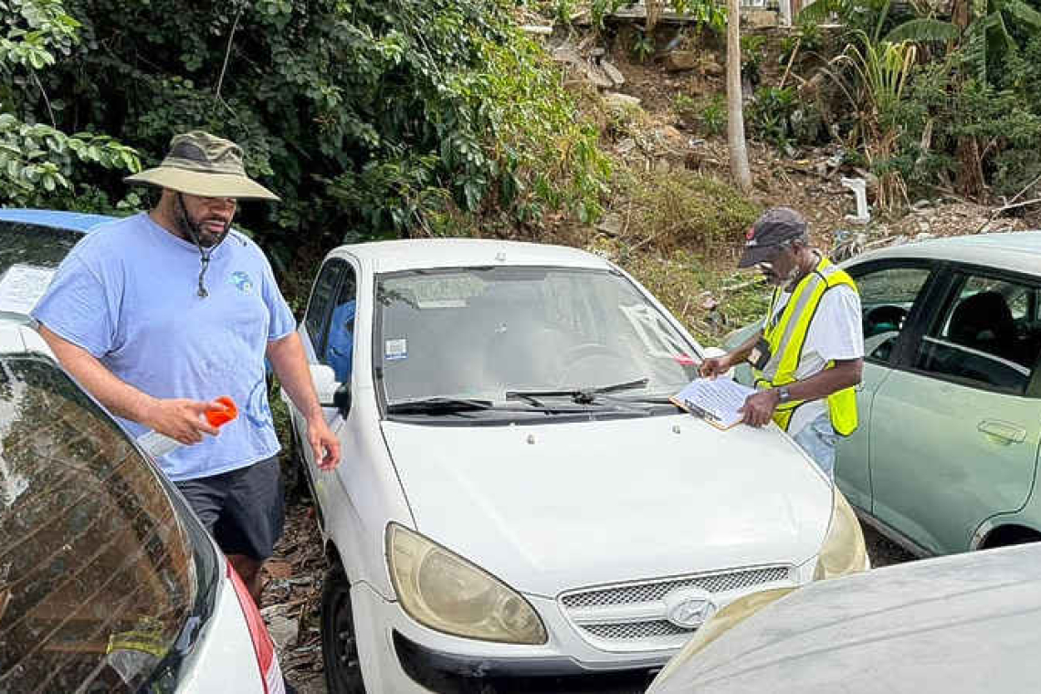 VROMI tags first 250  car wrecks for removal
