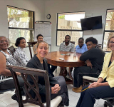 Governor hosts students  heading for UK to study