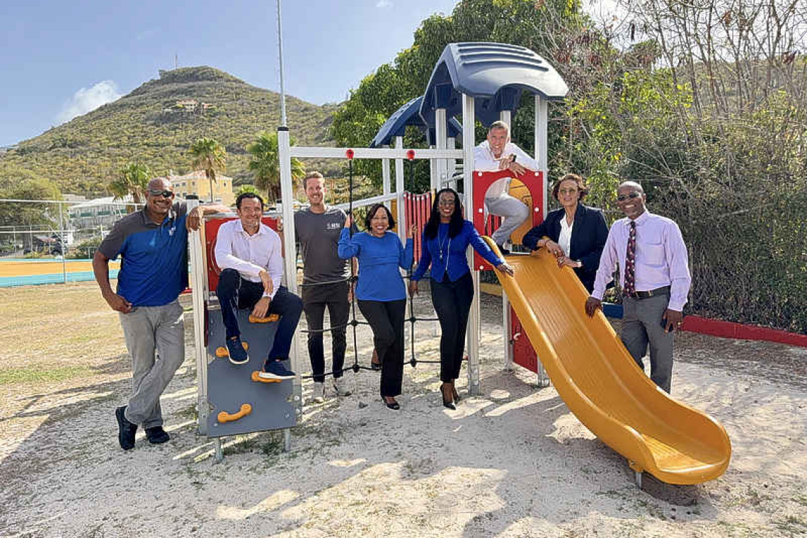 All spruced up: the Raoul Illidge playground!