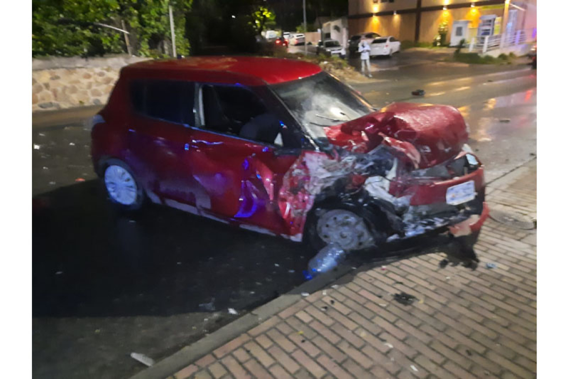 Two injured in separate  early-morning crashes