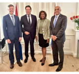 Arrindell meets World Bank rep. for  Caribbean on Trust Fund projects