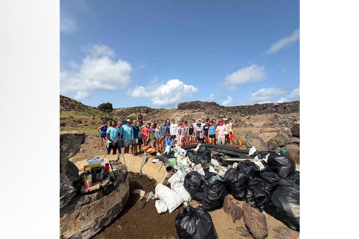 Broadreach Volunteers Join  STENAPA for Beach Cleanups