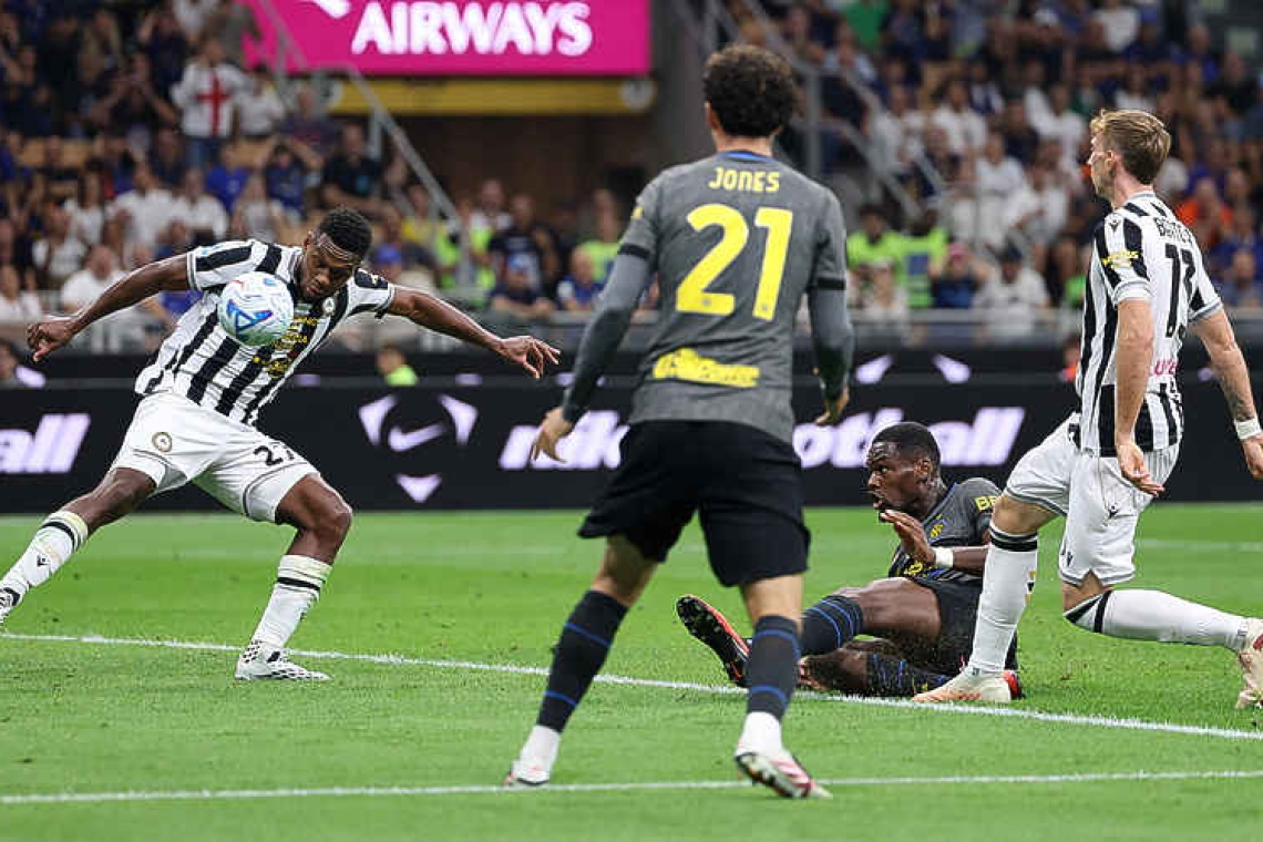 Inter rally past Udinese to stay level with Roma at Serie A summit