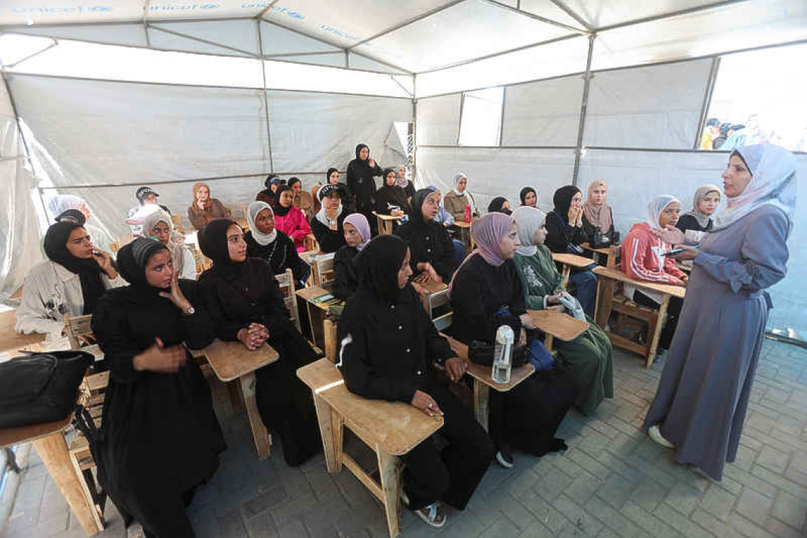 Gaza students return to in-person  schooling for first time in 3 years