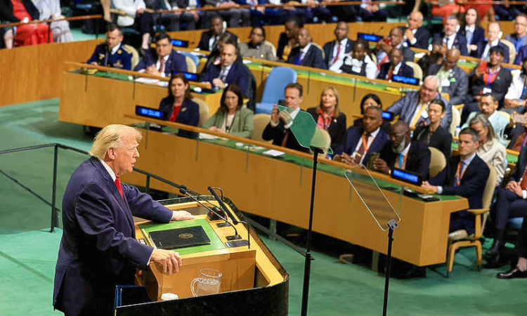 Trump warns in UN speech he could  'annihilate' Iran without peace deal