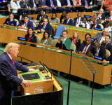 Trump warns in UN speech he could  'annihilate' Iran without peace deal