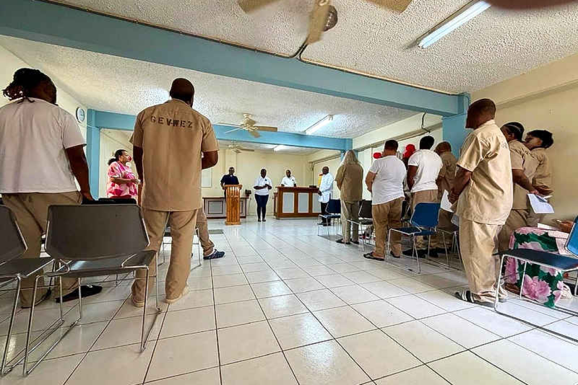 Point Blanche Prison religious  services resume after 8 months