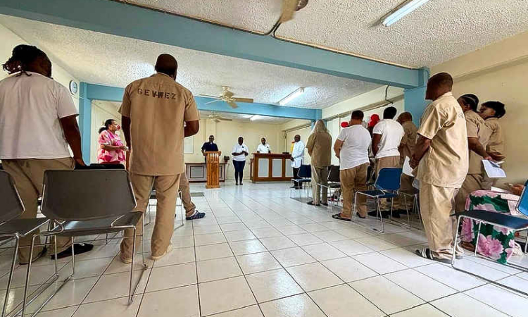 Point Blanche Prison religious  services resume after 8 months