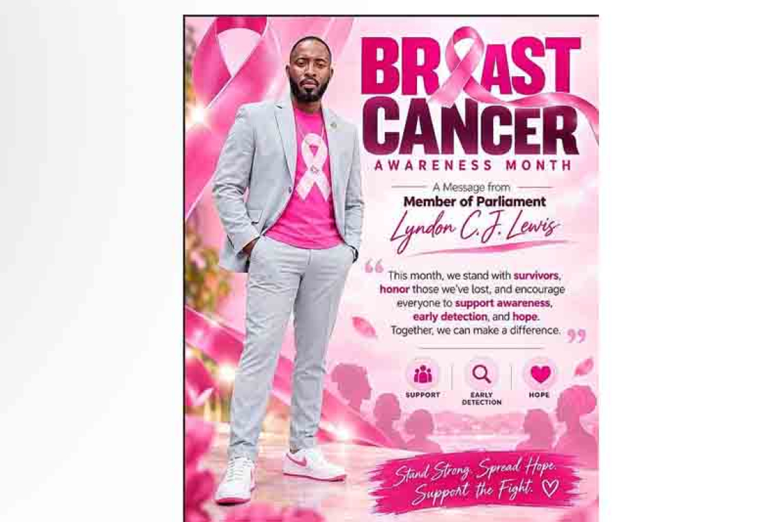 Lewis shares personal tribute during  Breast Cancer Awareness Month