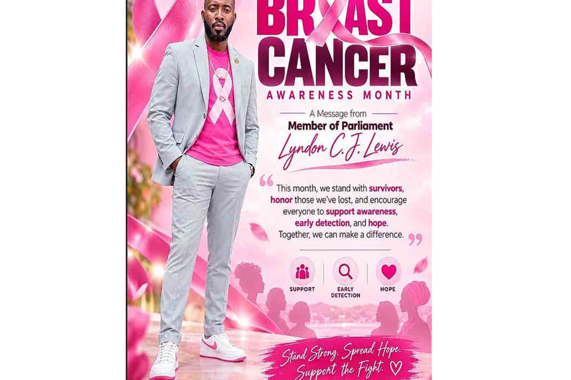 Lewis shares personal tribute during  Breast Cancer Awareness Month