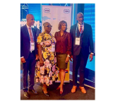 Island Governor Jocelyn Levenstone.  Arrindell attends annual VNG  Congress in the Netherlands