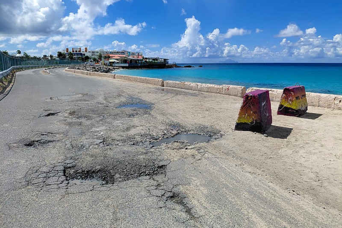 Maho potholes raise road safety  concerns ahead of tourist season