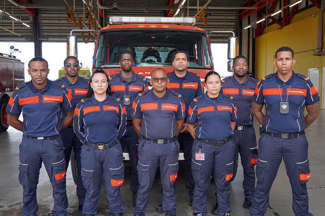 Firefighters finish first  part of drivers course