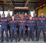 Firefighters finish first  part of drivers course