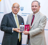 Ukraine presents Order of Merit to Sir Ronald Sanders  for defence of sovereignty and international law