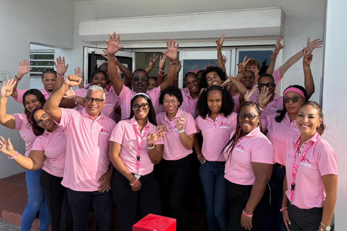 The Pink Breast Cancer Awareness Project at Winair