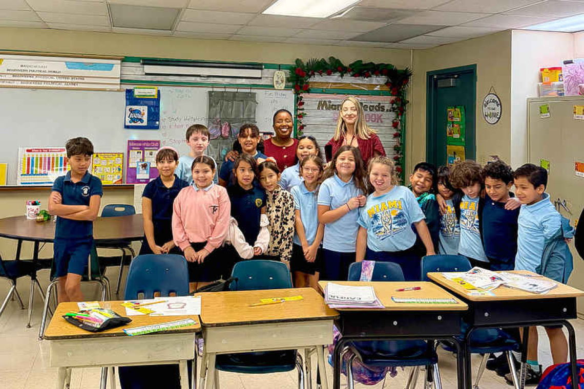 TamLeo Books brings St. Maarten  storytelling to Florida classroom