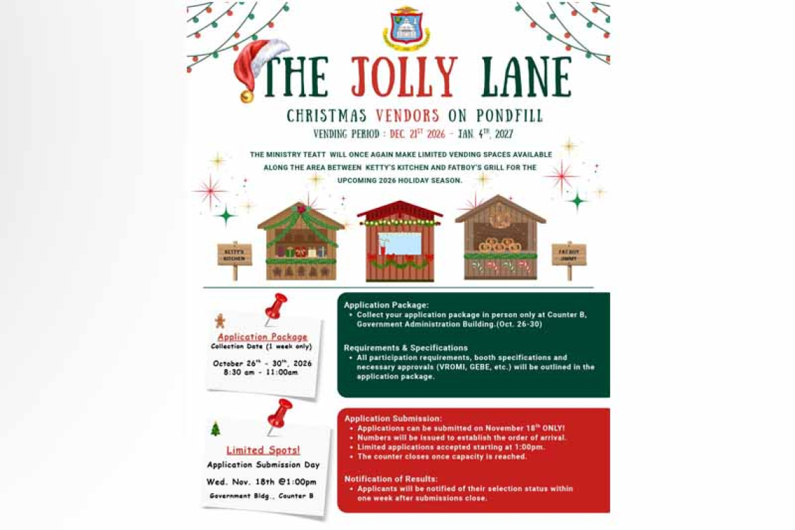 TEATT opens applications for  Christmas vendors on Pondfill
