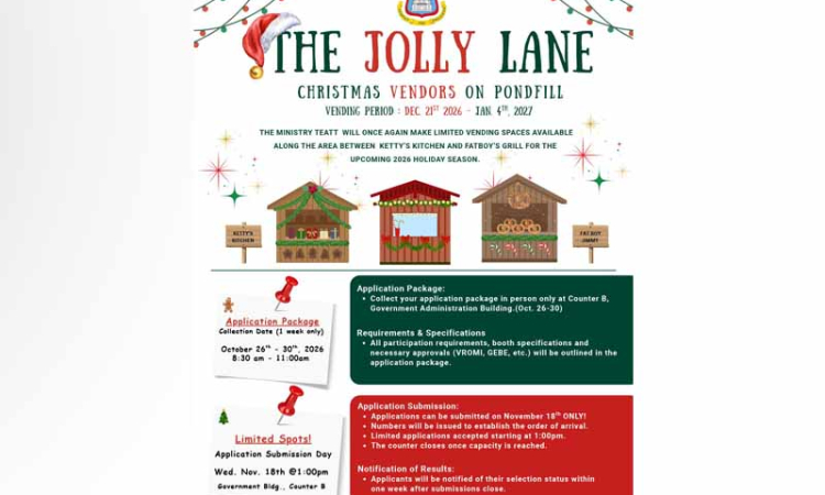 TEATT opens applications for  Christmas vendors on Pondfill