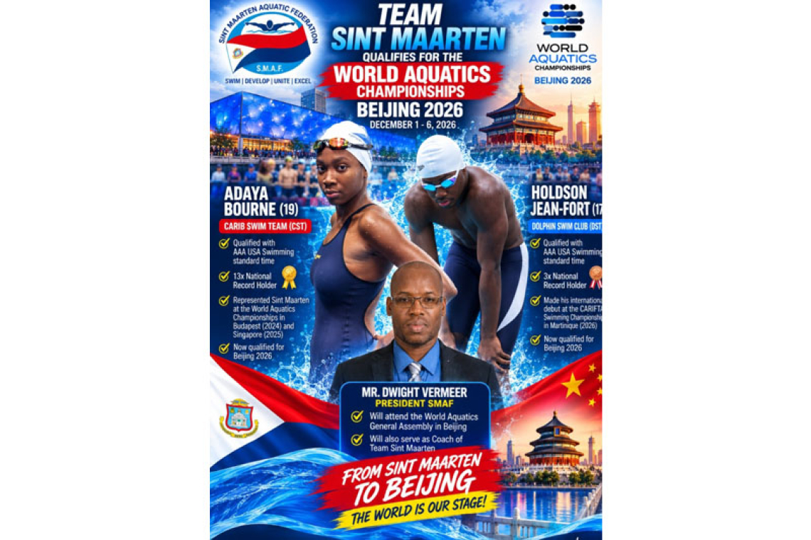 Holdson Jean-Fort, Adaya Bourne qualify for Beijing World Aquatics Championships