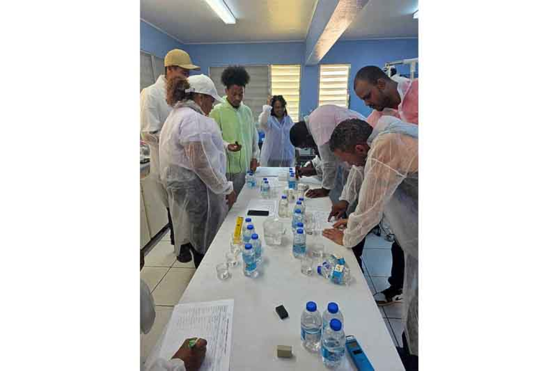 Statia students investigate water quality  in hands-on environmental science activity