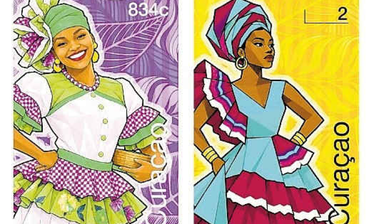 Stamp series on  traditional attire